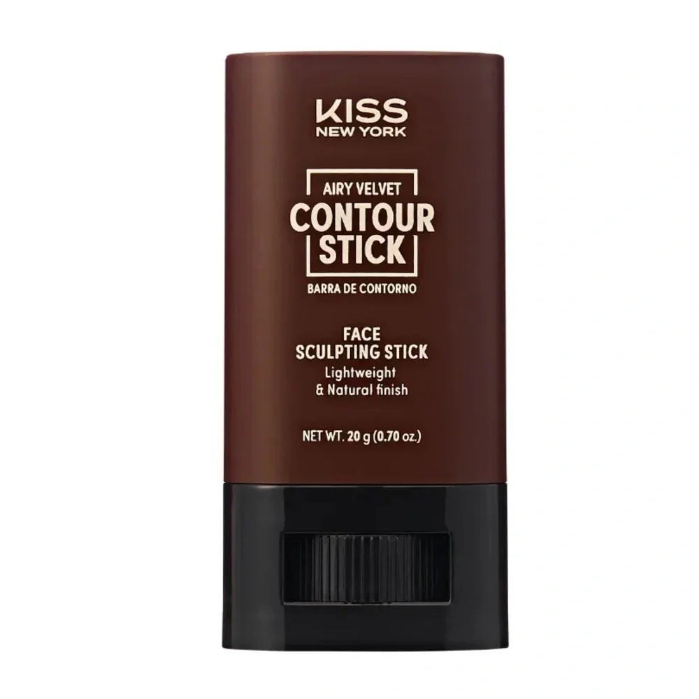 Kiss New York 08 Deep Airy Velvet Contour Stick- cool undertone, dark to deep